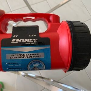 Red Flashlight with Handle